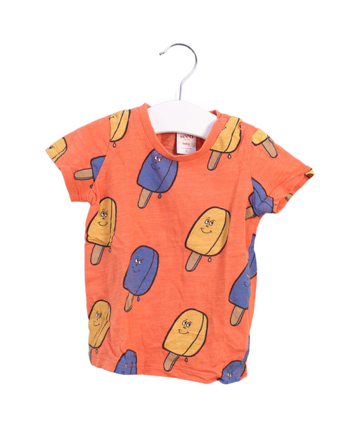 A Orange Short Sleeve T Shirts from Seed in size 3-6M for boy. (Front View)