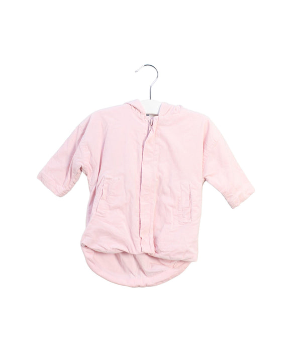 A Pink Lightweight Jackets from Seed in size 0-3M for girl. (Front View)