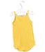 A Yellow Sleeveless Bodysuits from Petit Bateau in size 6-12M for girl. (Back View)