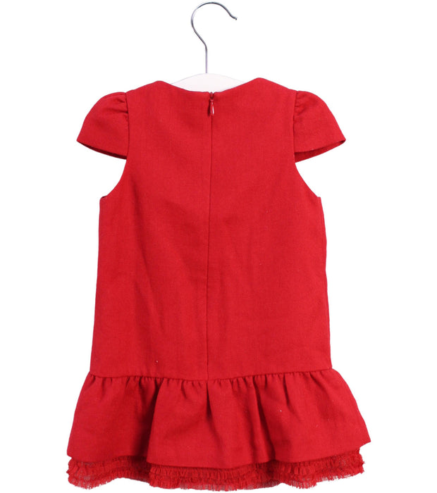 A Red Short Sleeve Dresses from Nicholas & Bears in size 6-12M for girl. (Back View)