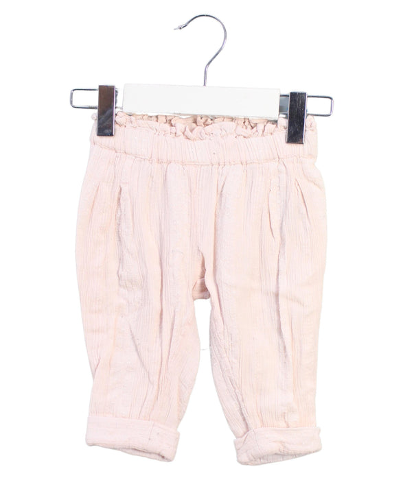 A Pink Casual Pants from Louis Louise in size 3-6M for girl. (Front View)