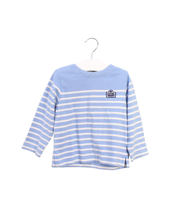 A Blue Long Sleeve Tops from Jacadi in size 12-18M for boy. (Front View)