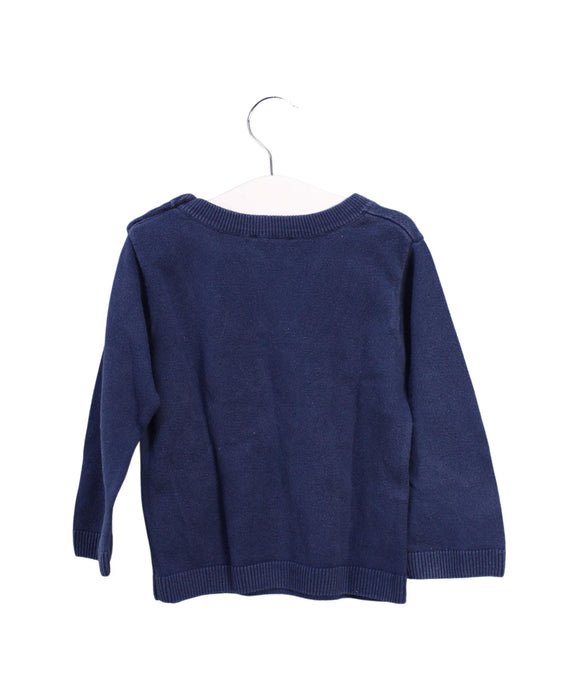 A Navy Knit Sweaters from Jacadi in size 18-24M for boy. (Back View)