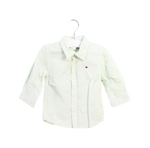 A Green Shirts from Tommy Hilfiger in size 6-12M for boy. (Front View)