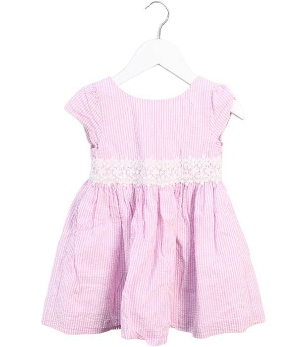 A Pink Short Sleeve Dresses from Ralph Lauren in size 12-18M for girl. (Front View)