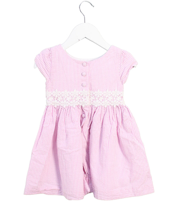 A Pink Short Sleeve Dresses from Ralph Lauren in size 12-18M for girl. (Back View)