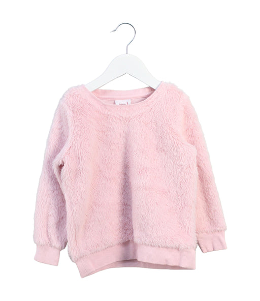 A Pink Crewneck Sweatshirts from Seed in size 4T for girl. (Front View)