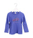 A Purple Long Sleeve Tops from Petit Bateau in size 6T for girl. (Front View)
