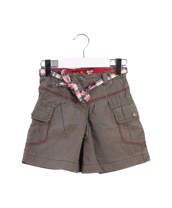 A Brown Shorts from Sergent Major in size 3T for girl. (Front View)