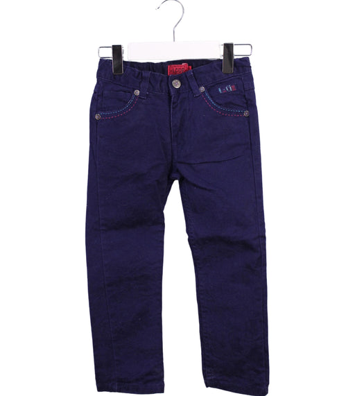 A Purple Casual Pants from La Compagnie des Petits in size 3T for girl. (Front View)