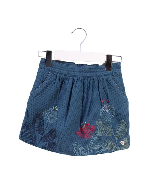 A Blue Short Skirts from Catimini in size 5T for girl. (Front View)