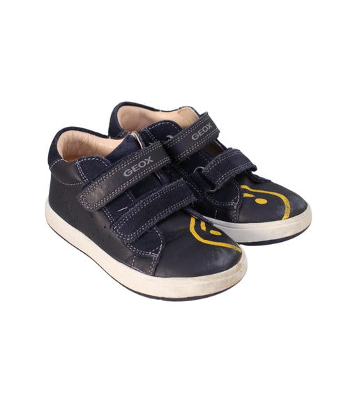 A Black Sneakers from Geox in size 3T for boy. (Front View)
