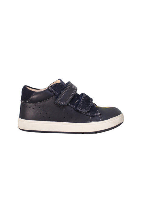 A Black Sneakers from Geox in size 3T for boy. (Back View)