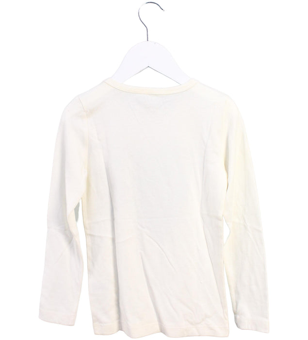 A White Long Sleeve Tops from Crewcuts in size 4T for girl. (Back View)