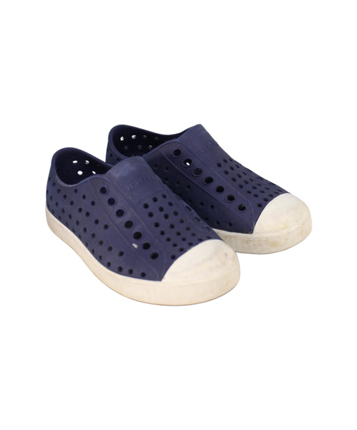 A Blue Aqua Shoes from Native Shoes in size 3T for boy. (Front View)