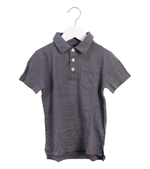 A Grey Short Sleeve Polos from Crewcuts in size 3T for boy. (Front View)