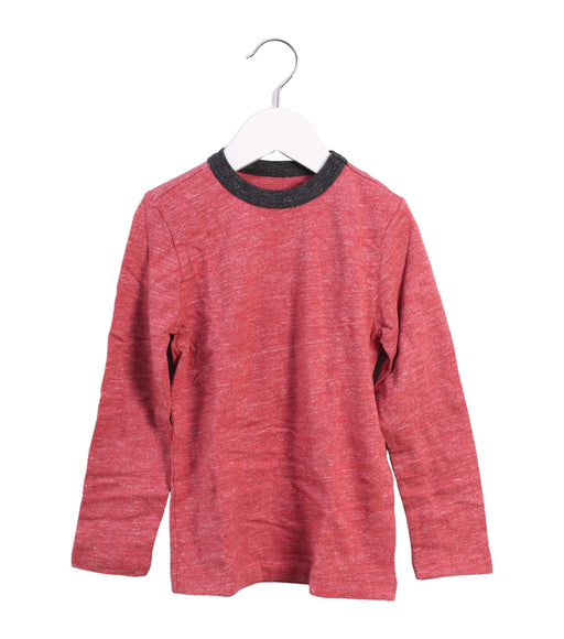 A Red Long Sleeve Tops from Crewcuts in size 3T for boy. (Front View)