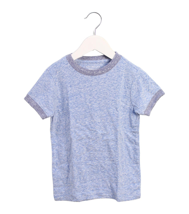 A Blue Short Sleeve T Shirts from Crewcuts in size 3T for girl. (Front View)