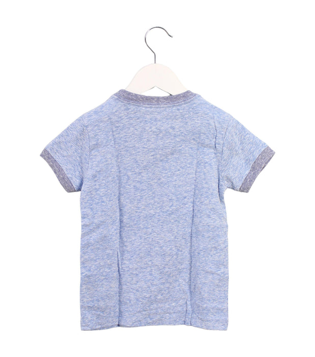 A Blue Short Sleeve T Shirts from Crewcuts in size 3T for girl. (Back View)