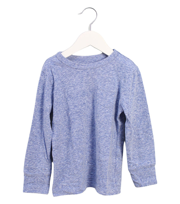 A Blue Crewneck Sweatshirts from Crewcuts in size 3T for girl. (Front View)