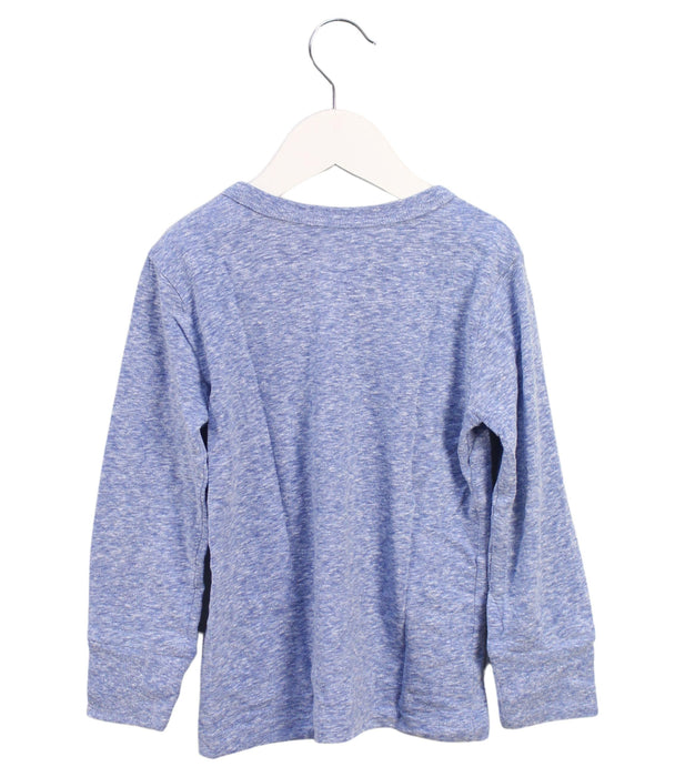 A Blue Crewneck Sweatshirts from Crewcuts in size 3T for girl. (Back View)