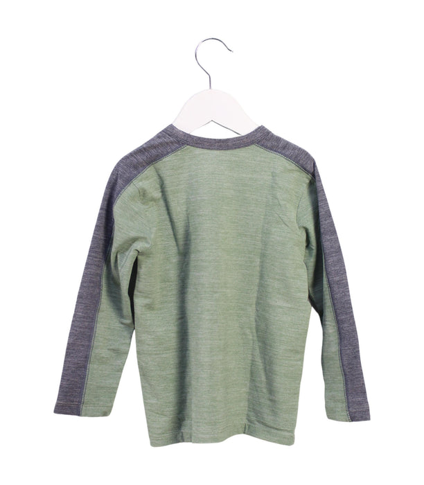 A Green Long Sleeve Tops from Crewcuts in size 2T for boy. (Back View)