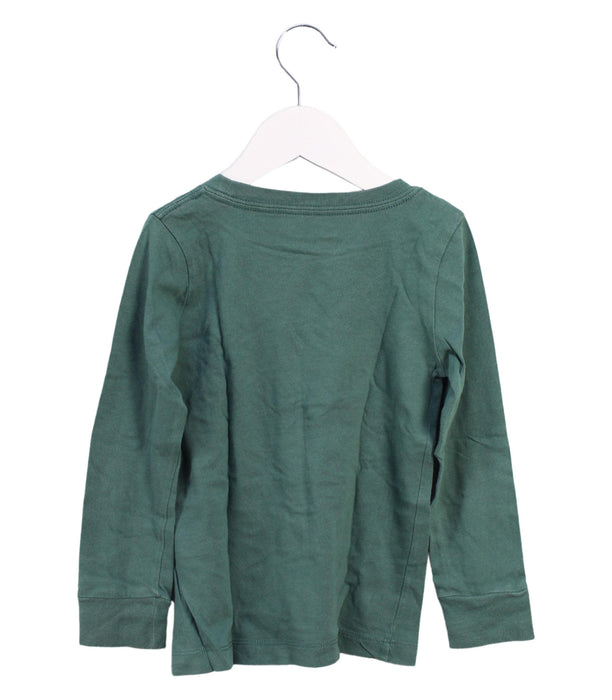 A Green Long Sleeve Tops from Crewcuts in size 2T for girl. (Back View)