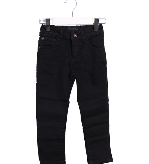 A Black Casual Pants from Mini Mioche in size 3T for girl. (Front View)