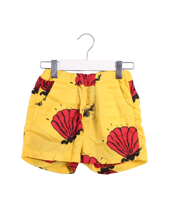 A Yellow Shorts from Mini Rodini in size 12-18M for girl. (Front View)