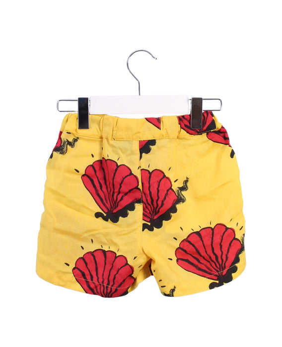 A Yellow Shorts from Mini Rodini in size 12-18M for girl. (Back View)