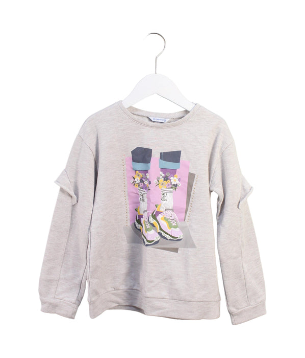 A White Long Sleeve Tops from Mayoral in size 9Y for girl. (Front View)