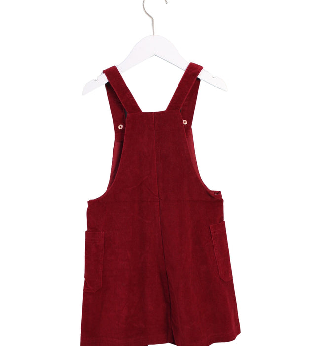 A Burgundy Overall Dresses from Jacadi in size 8Y for girl. (Back View)