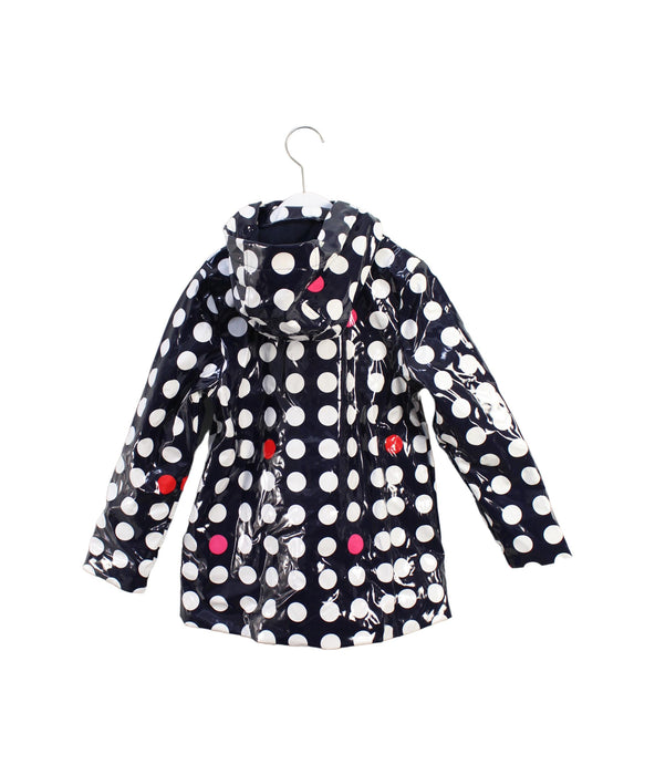 A Black Rain Jackets from Jacadi in size 8Y for girl. (Back View)