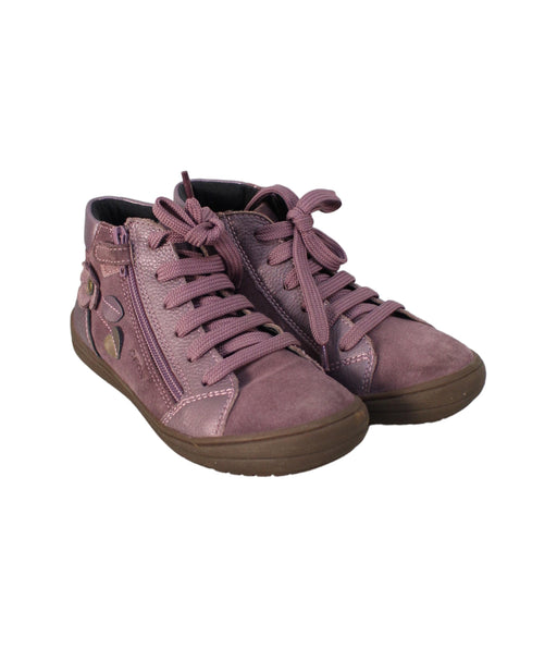 A Purple Sneakers from Geox in size 7Y for boy. (Front View)