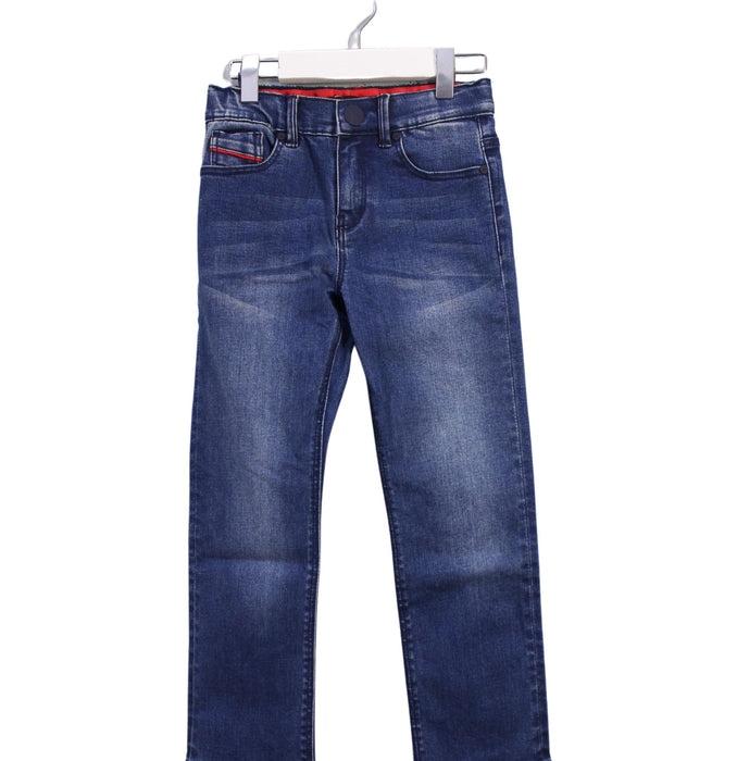 A Blue Jeans from IKKS in size 6T for boy. (Front View)