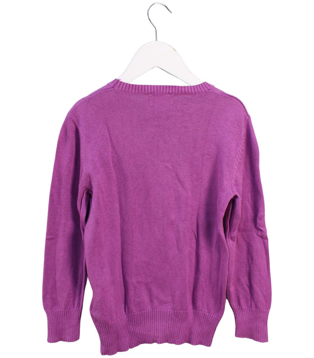 A Purple Knit Sweaters from Polo Ralph Lauren in size 5T for girl. (Back View)