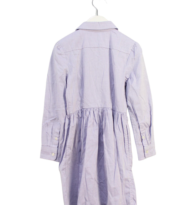 A Purple Long Sleeve Dresses from Ralph Lauren in size 5T for girl. (Back View)