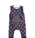 A Blue Sleeveless Jumpsuits from Jojo Maman Bébé in size 3-6M for boy. (Front View)