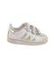 A White Sneakers from Adidas in size 12-18M for girl. (Back View)