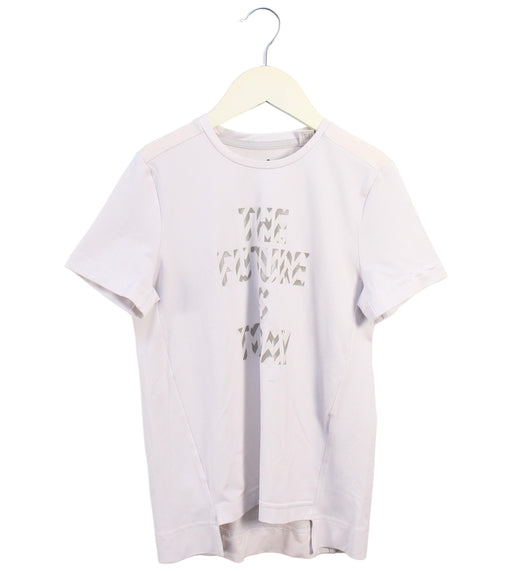 A White Active Tops from Adidas in size 10Y for boy. (Front View)