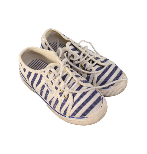 A Ivory Sneakers from Superga x Scotch & Soda in size 5T for boy. (Front View)