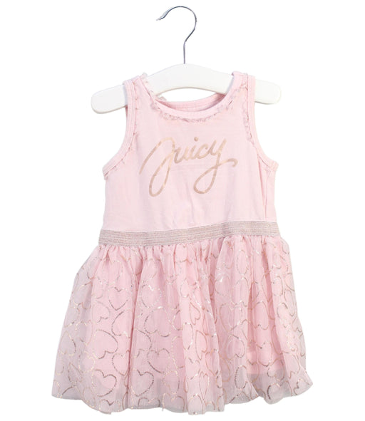 A Pink Sleeveless Dresses from Juicy Couture in size 2T for girl. (Front View)