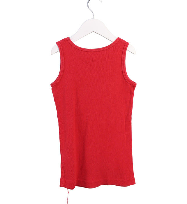 A Red Sleeveless Tops from Sanrio in size 5T for girl. (Back View)