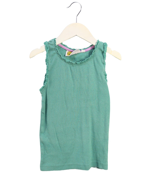A Green Sleeveless Tops from Boden in size 5T for boy. (Front View)