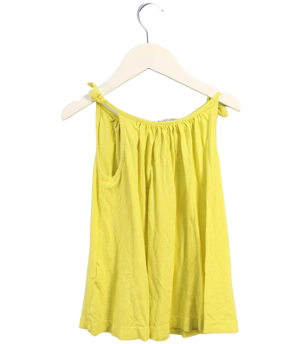 A Yellow Sleeveless Tops from Boden in size 3T for girl. (Back View)