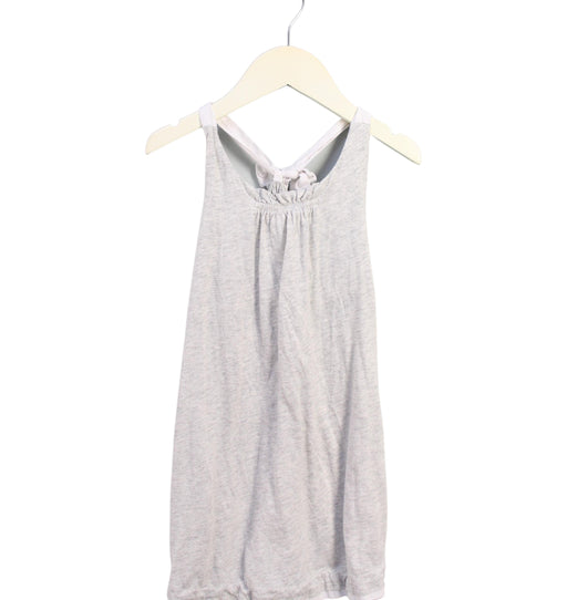 A Grey Sleeveless Dresses from Crewcuts in size 5T for girl. (Front View)