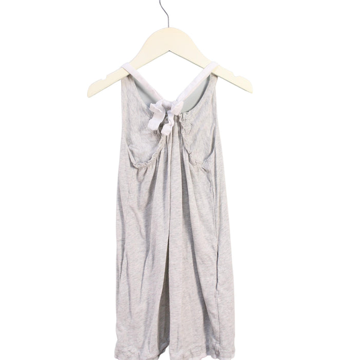 A Grey Sleeveless Dresses from Crewcuts in size 5T for girl. (Back View)