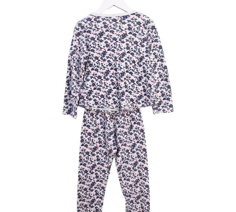 A White Pyjama Sets from Petit Bateau in size 8Y for girl. (Back View)