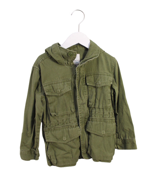 A Green Lightweight Jackets from Crewcuts in size 4T for girl. (Front View)