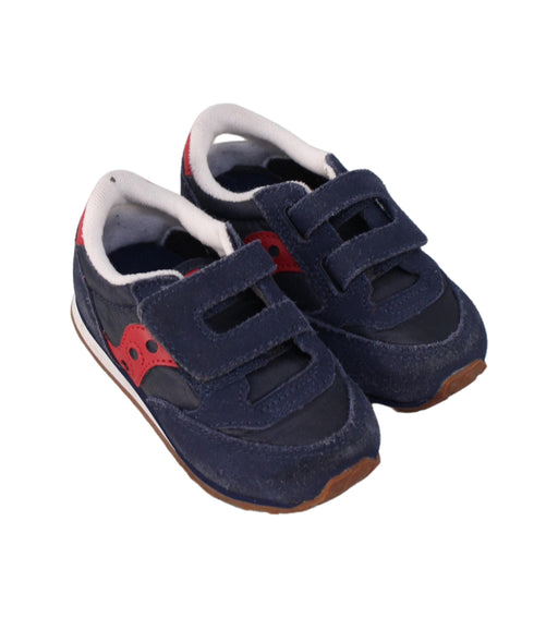 A Navy Sneakers from Saucony in size 18-24M for boy. (Front View)